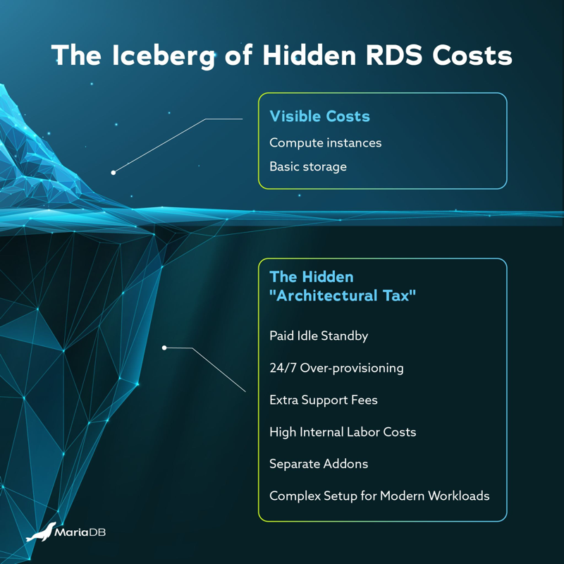 Iceberg of hidden RDS costs