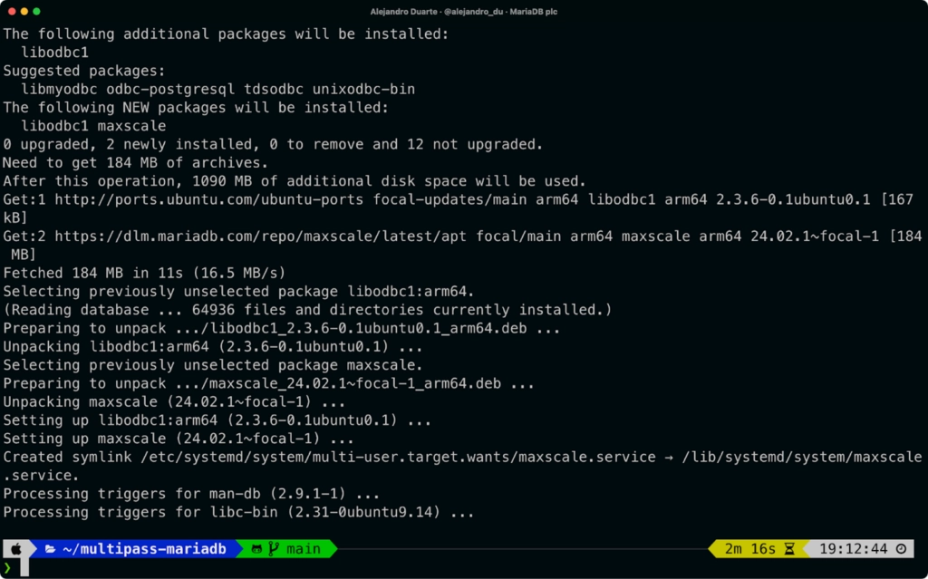 Installing MariaDB Community Server & MaxScale