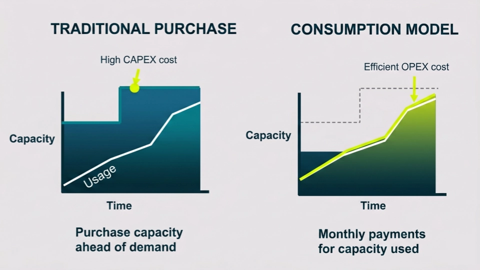 Traditional purchase vs. consumption model